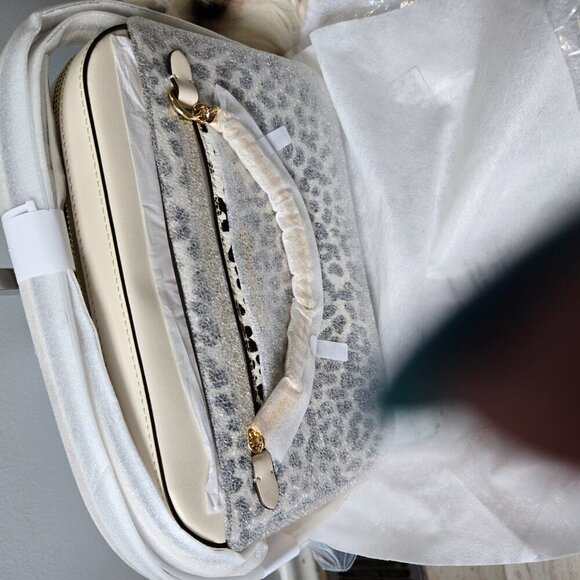 P333. Michael Kors Black Multi Dyed Calf Hair Jet Set Bag NWT - Picture 4 of 9